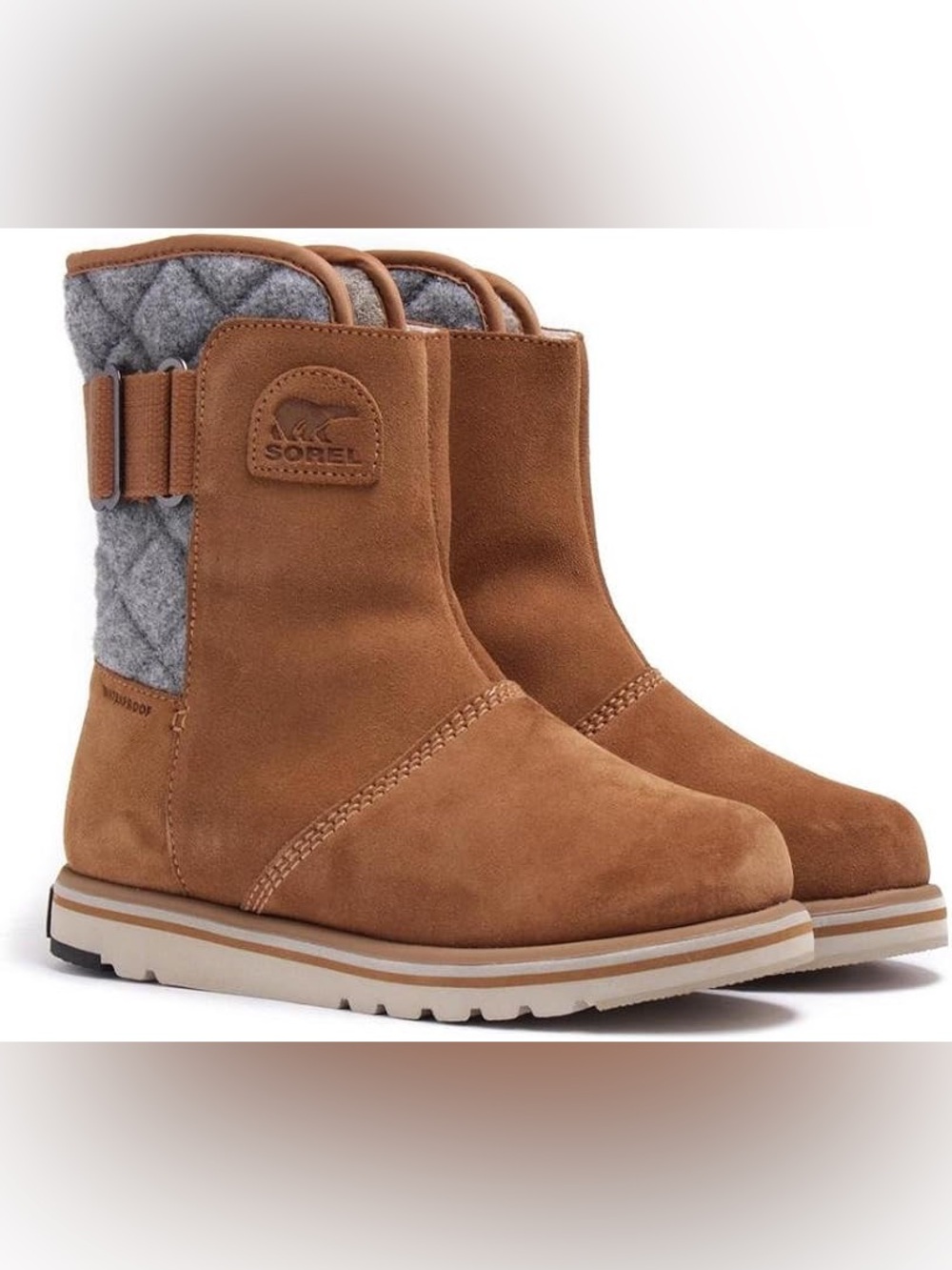 Sorel Women Boots Rylee Waterproof Tan Suede Ankle 7.5 Winter Outdoors Gorpcore
